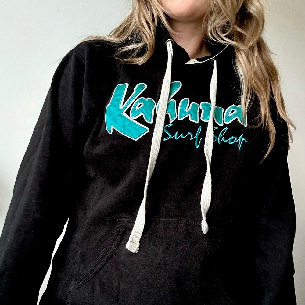 VINTAGE UNISEX KAHUNA Surf Shop high quality patch logo Hoodie Sweater RARE